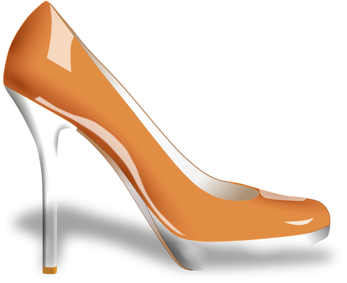 Vektorgrafikken kvinnens sko