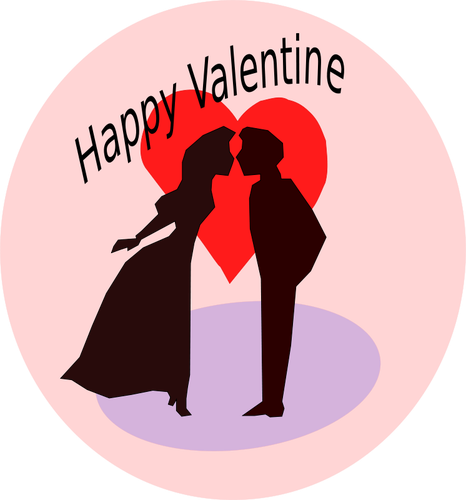 Happy Valentine vektor ilustrasi