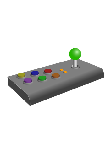 Arcade Turbo joystick-ul vector miniaturi