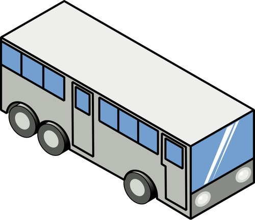 Skala odcieni szaroÅ›ci ilustracji wektorowych autobus