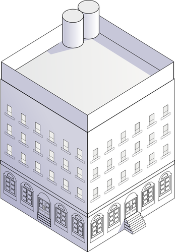 Block house vektorbild