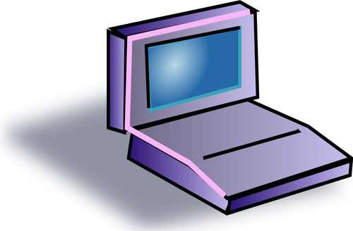 Grafika wektorowa ikona kreskÃ³wka laptop