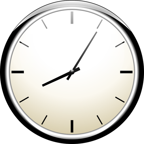 Grafika wektorowa zegar analogowy Å›ciany