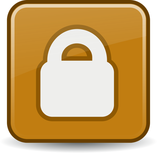 Vector illustration of locked file PC icon