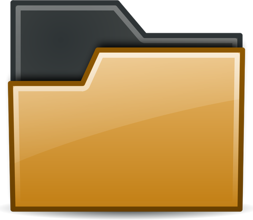 Icona di cartella marrone
