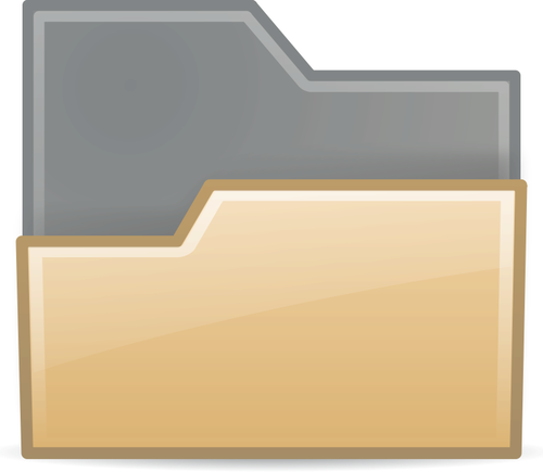 Braune Ordner-symbol