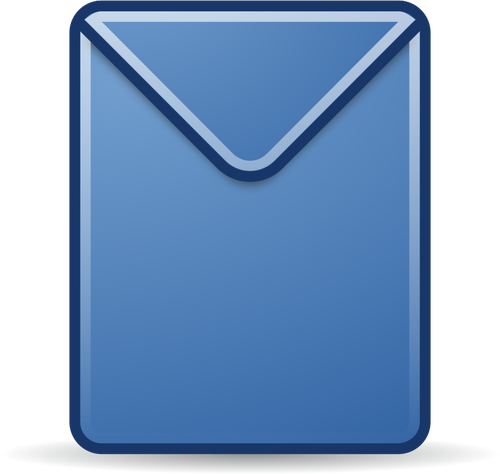 Imagem de envelope azul