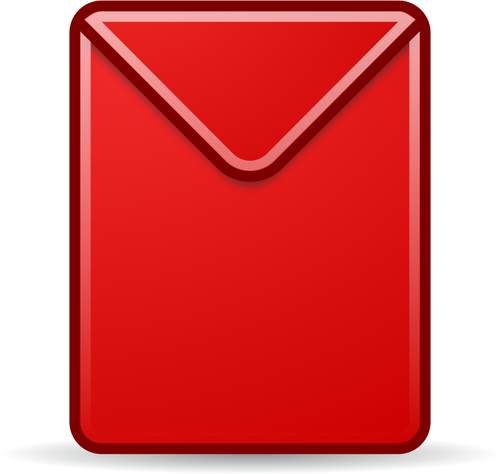 Roten Briefumschlag-Symbol