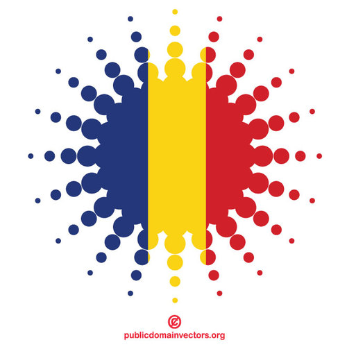 Etiqueta de reticulaÃ§Ã£o da bandeira romena