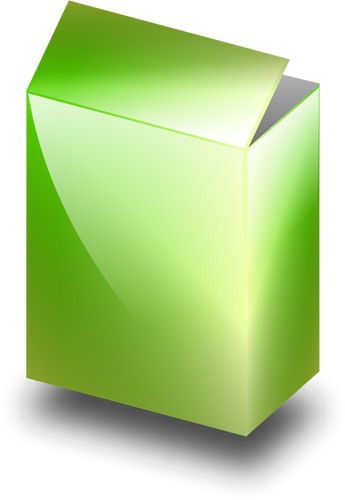 Green box en image vectorielle 3D