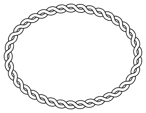 Image vectorielle de corde frontiÃ¨re