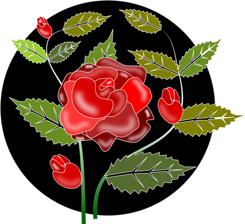 DecoraÃ§Ã£o de rosas brilhantes