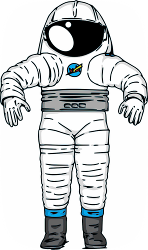 NASA Mark III astronot uzay giysisi vektÃ¶r Ã§izim