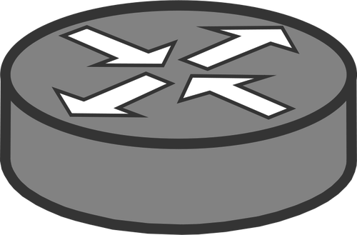 Image vectorielle de routeur symbole