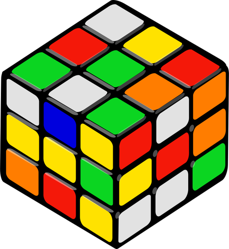 IlustraciÃ³n de vector de cubo de Rubik