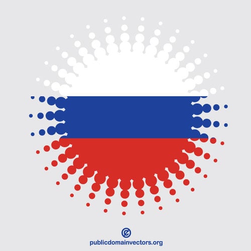 Efeito de reticulaÃ§Ã£o da bandeira do russo