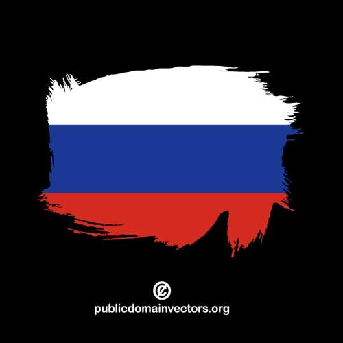Geschilderde vlag van Rusland