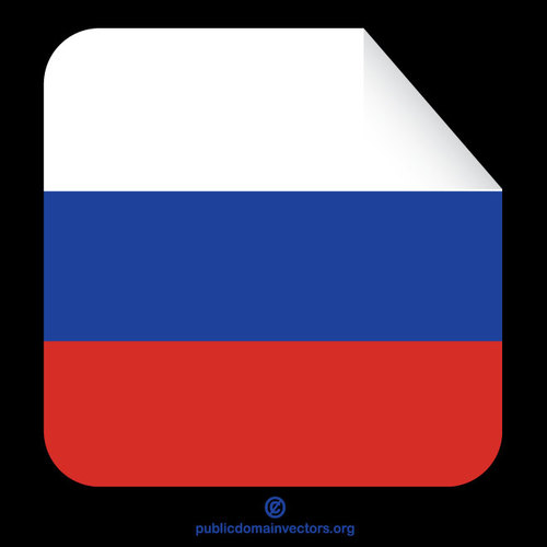 EtichetÄƒ de peeling cu steag rusesc