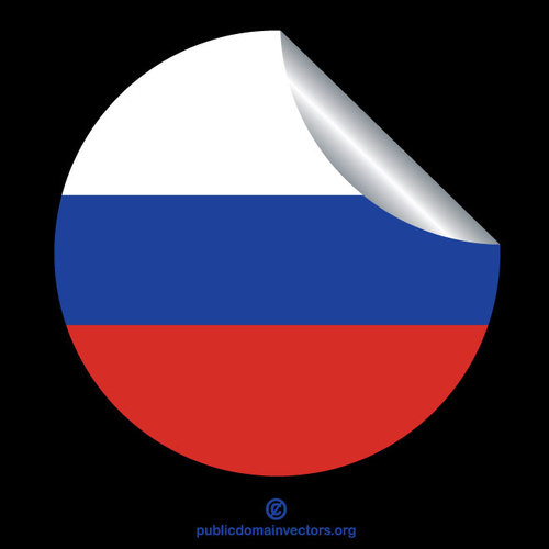 Rosyjska flaga peeling naklejki