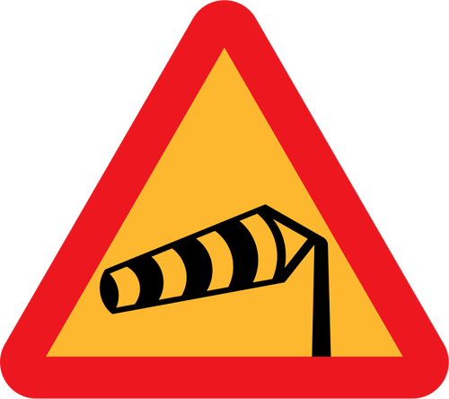 CÃ´tÃ© vents road sign vector image