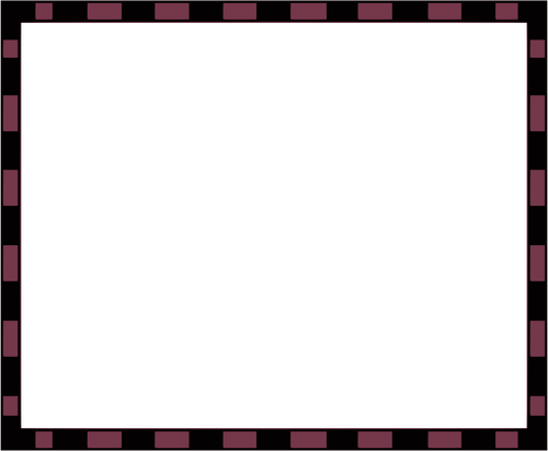 Vector de la imagen de BorgoÃ±a y negra frontera rectangular