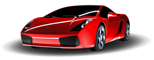 Arte vectorial Lamborghini rojo