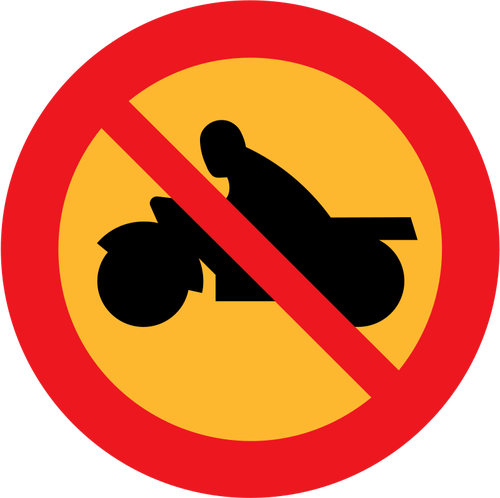 Inga motorcyklar vektor VÃ¤gmÃ¤rke