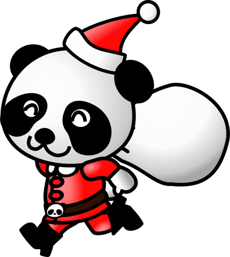 Noel Baba kÄ±yafeti vektÃ¶r Panda