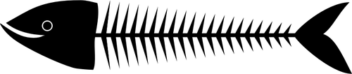 Sardine osoase de desen vector