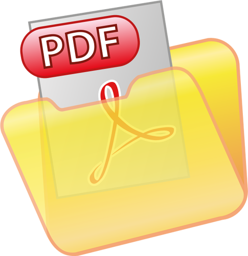 Salvar como PDF Ã­cone vector clip-art