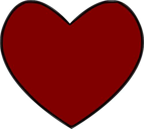Immagine del cuore rosso