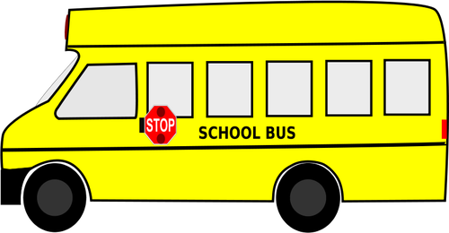 Grafika wektorowa Å¼Ã³Å‚ty autobus szkolny