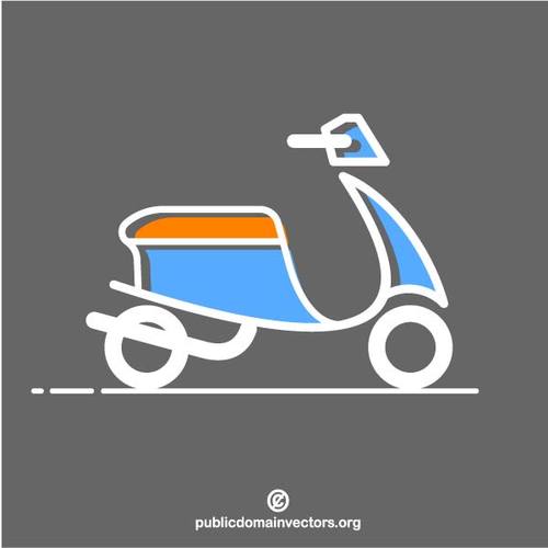 Scooter-motorfiets-illustraties