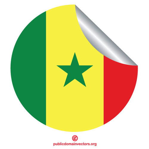 Senegal bayraÄŸÄ± soyma etiketi