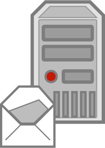 Serveur e-mail icÃ´ne vector image