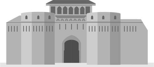 Shaniwarwada pevnost Vektor Klipart