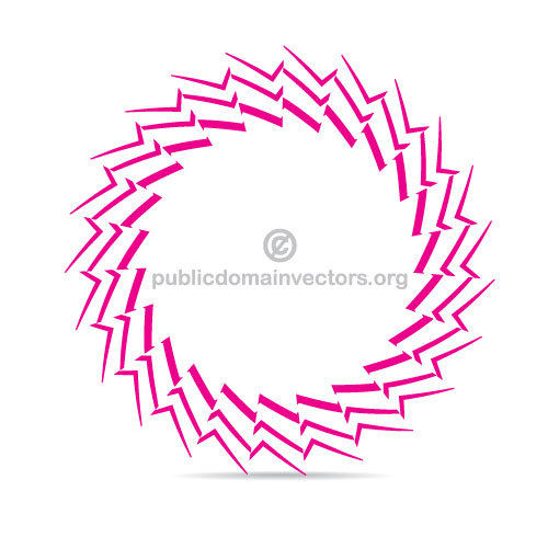 Pink vector logo shape