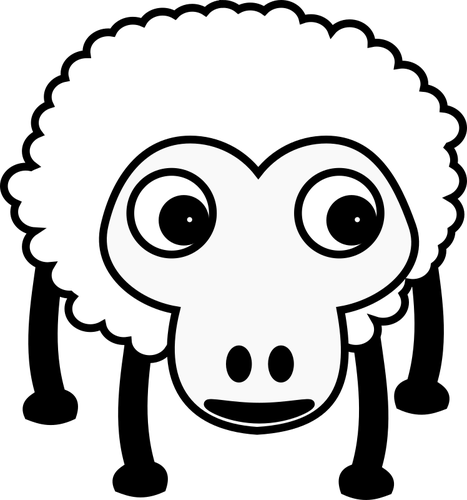 Caricatura de ovejas