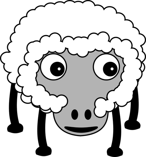 Caricature of a sheep