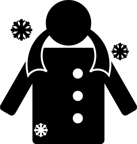 Vinter klÃ¦r ikonet vektor image