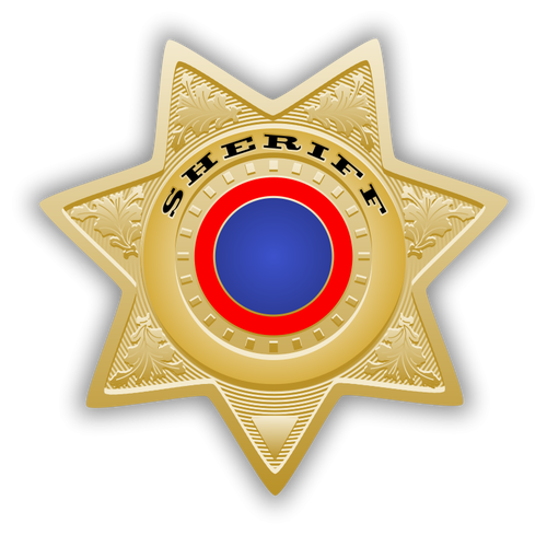 Sheriff-Abzeichen-Vektor-Bild