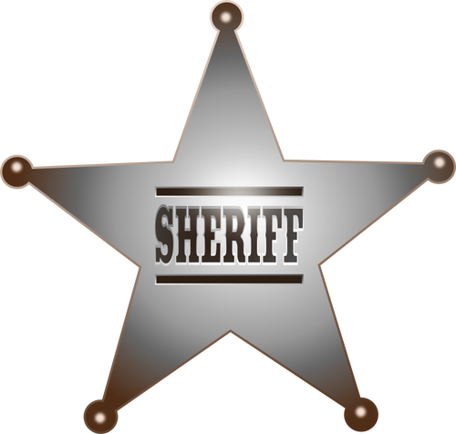 Sheriff badge vector image