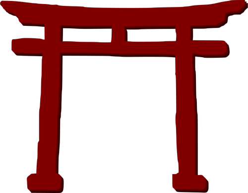 Torii - Shinto gate vector image