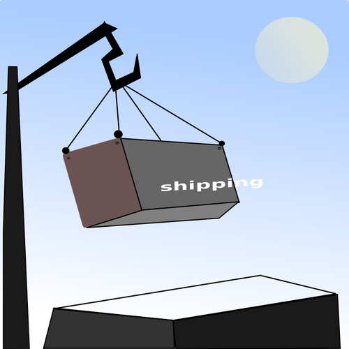 Verzending containers vector illustratie