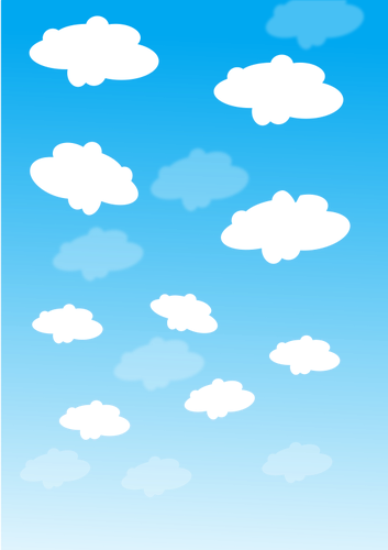 CÃ©u com nuvens vector graphics