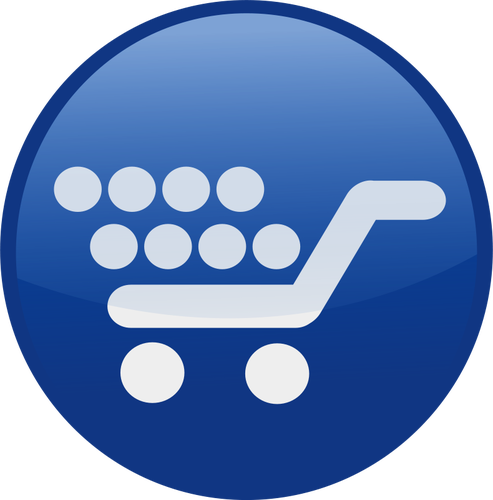 Shopping cart vector icon bilde