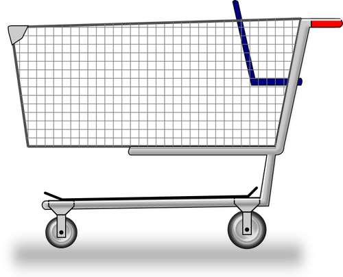 Compras carrito muestra imagen vectorial