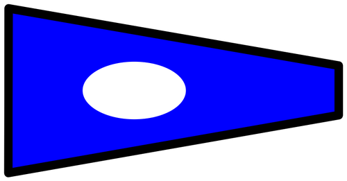 Bandeira de sinal de duas cores