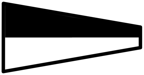 Bandera nÃ¡utica de blanco y negro