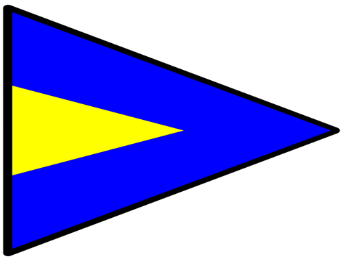 Triangular naval flag
